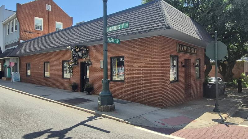 Cut at an Angle storefront Cabarrus Ave W