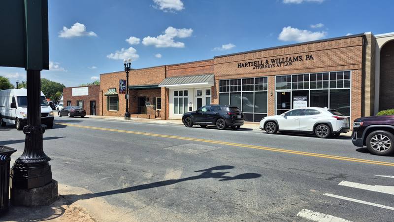 Vacant storefront on Church St downtown Concord NC