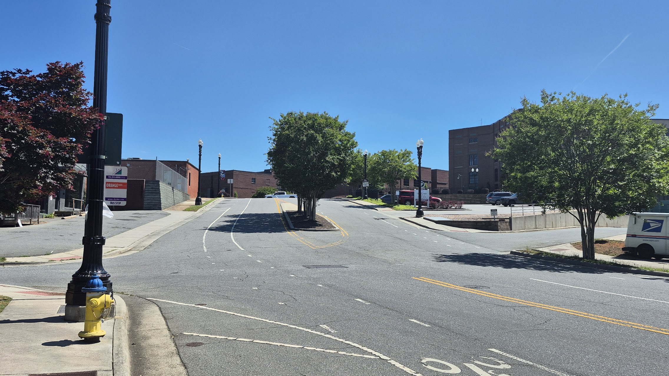 McCachern Blvd bus stop orange route downtown Concord NC
